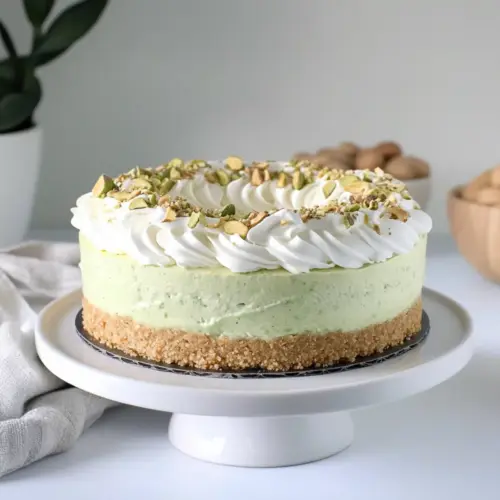 No Bake Pistachio Cheesecake