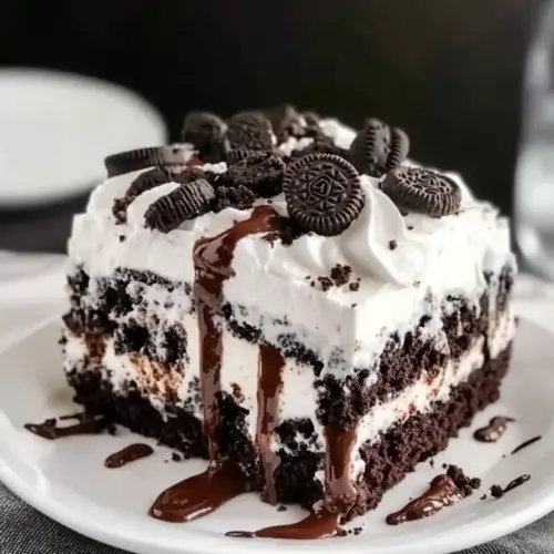 Oreo Poke Cake