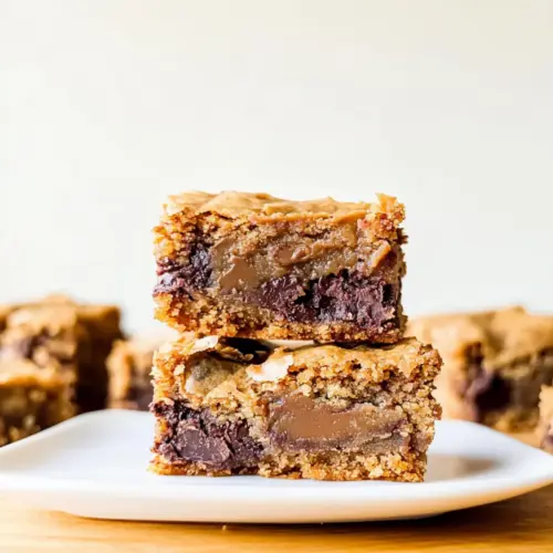 Chocolate Chunk Cashew Butter Blondies