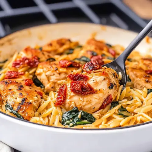 Creamy Sun-Dried Tomato Chicken Orzo