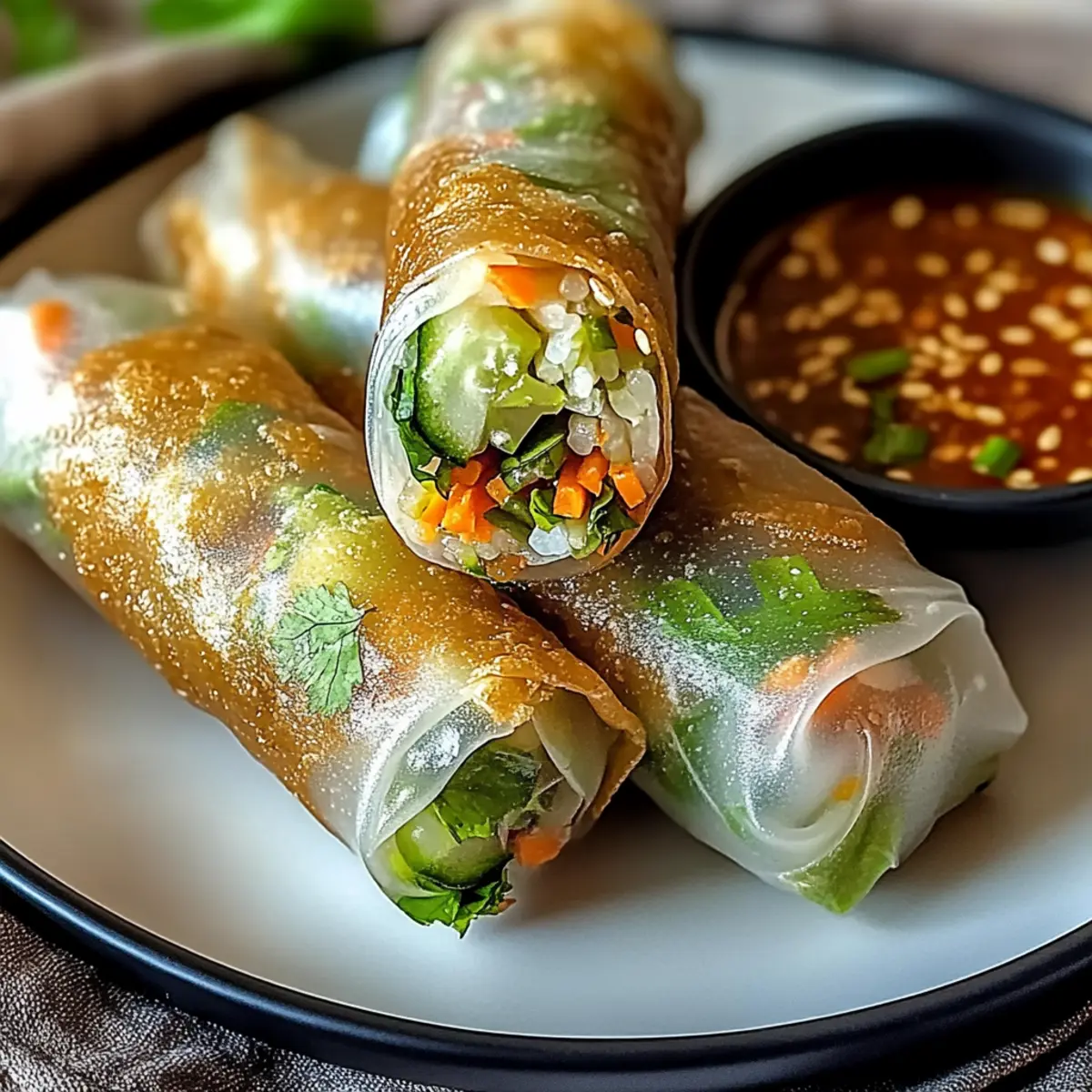 Crispy Rice Paper Spring Rolls