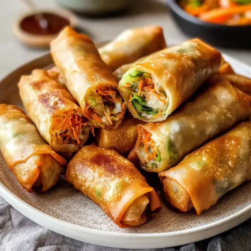 Baked Vegan Lumpia with Glass Noodles