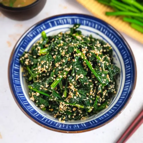 Japanese Spinach Salad With Sesame Sauce