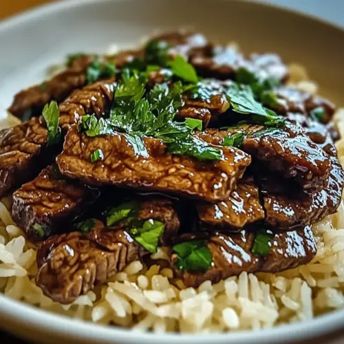 Honey Garlic Butter Steak and Rice Skillet