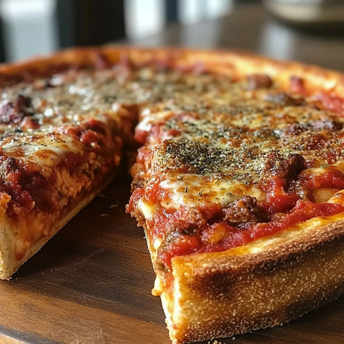 Classic Chicago Deep Dish Pizza