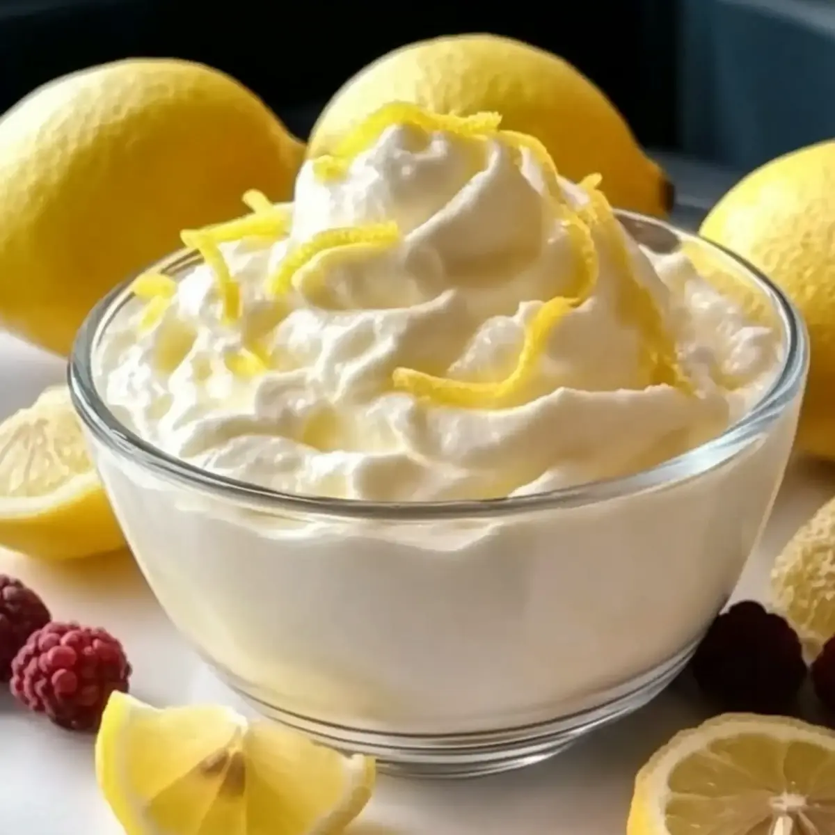 High Protein Lemon Cottage Cheese Pudding