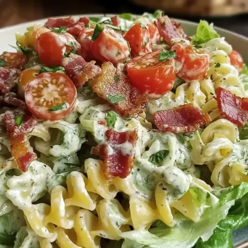 4th of July Creamy BLT Pasta Salad