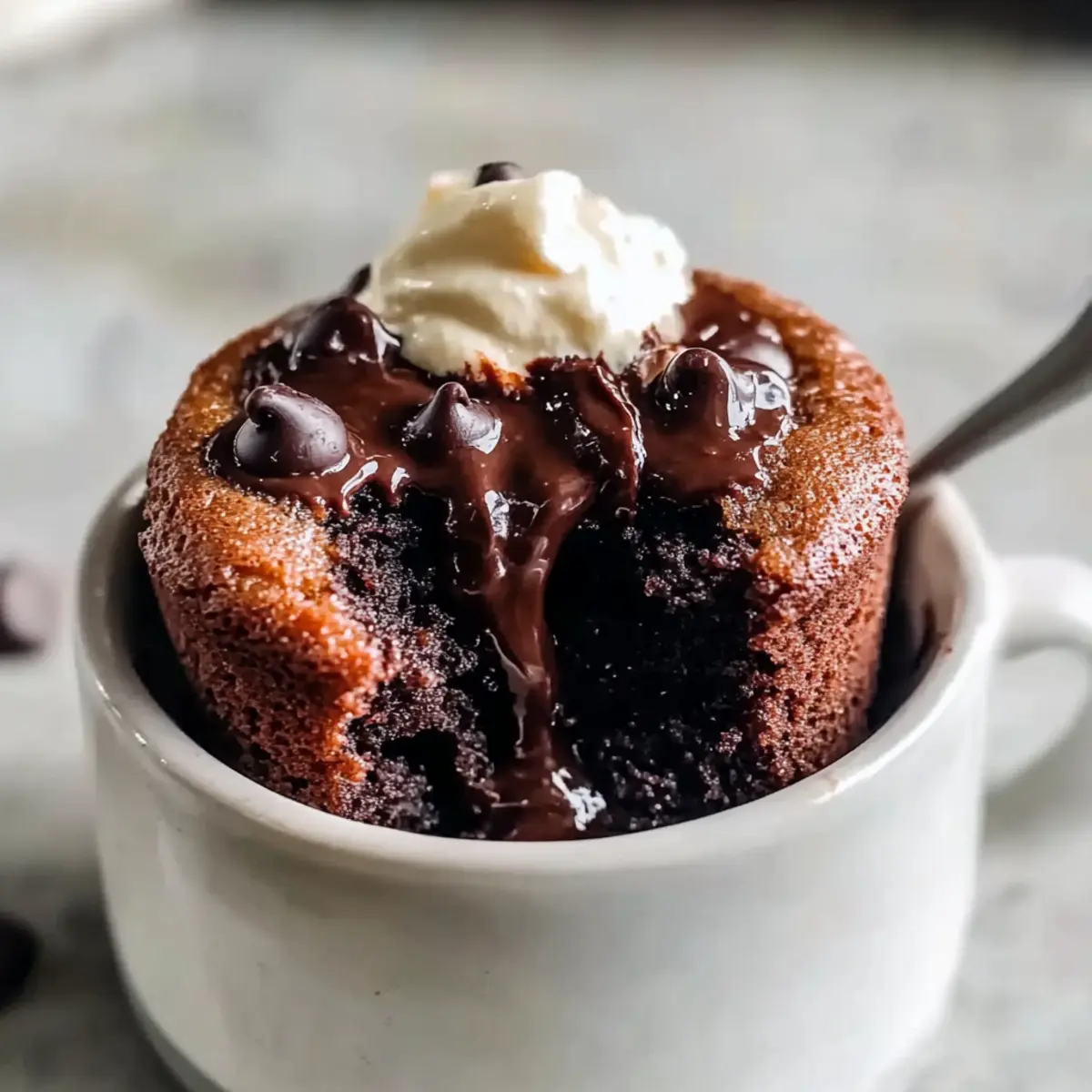 Quick Greek Yogurt Mug Cake