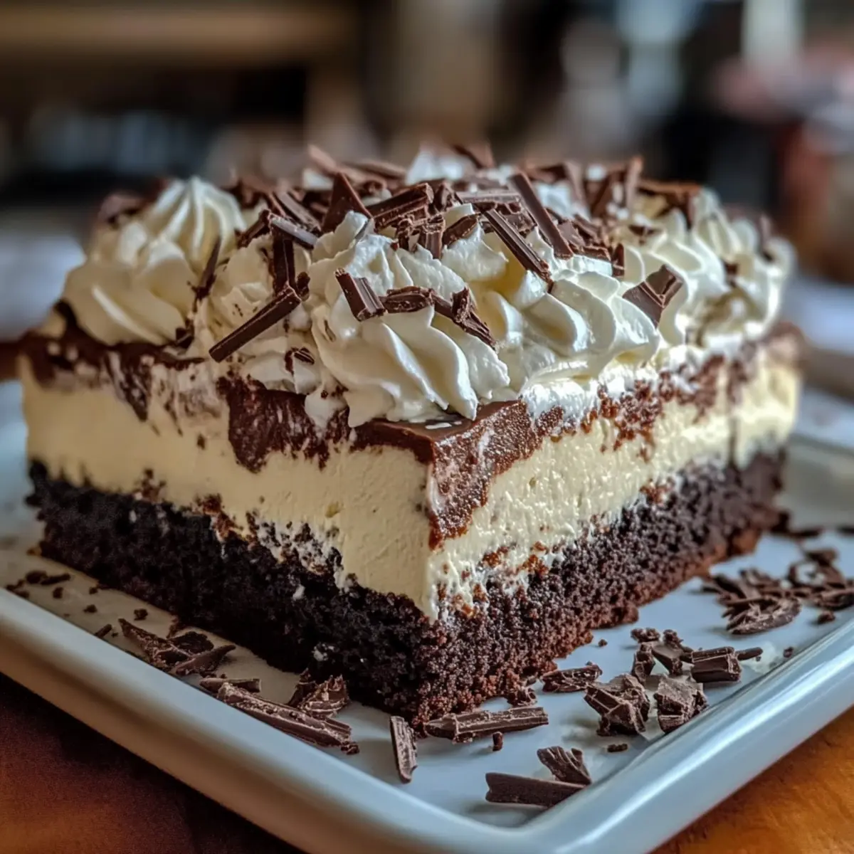 Brownie Refrigerator Cake