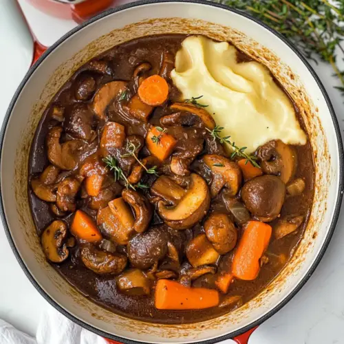 Mushroom Bourguignon