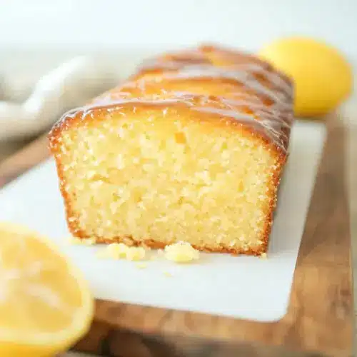 Glazed Sourdough Lemon Cake