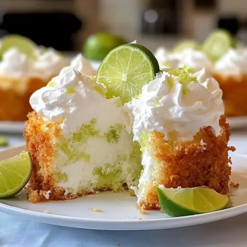 Key Lime Angel Food Cake