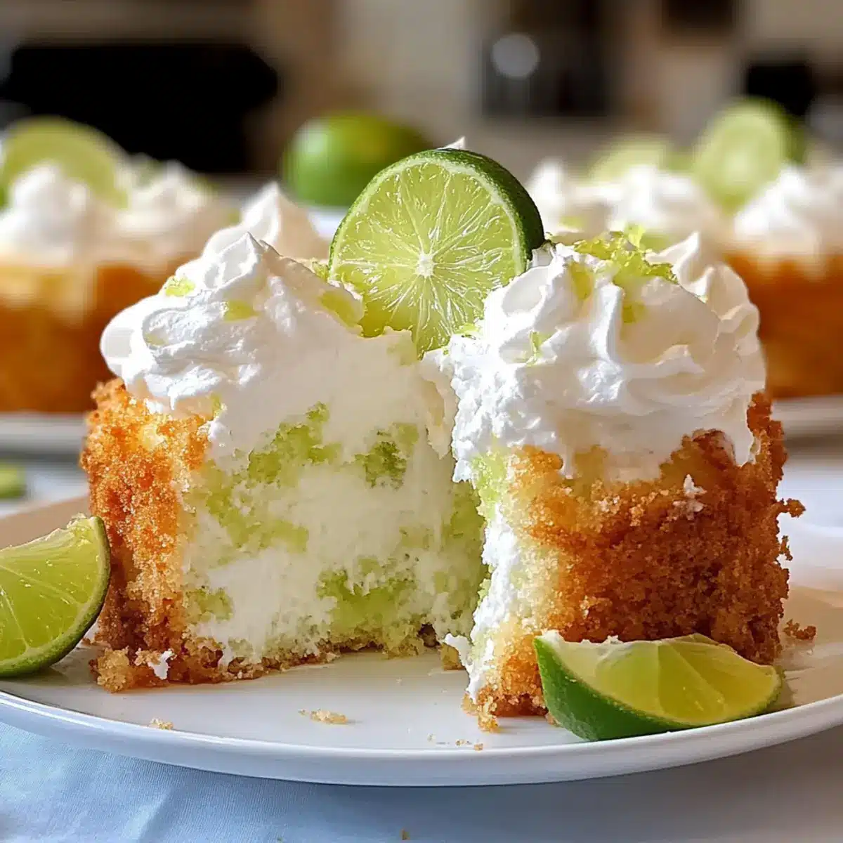 Key Lime Angel Food Cake