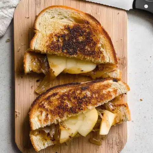 Caramelized Onion & Apple Grilled Cheese Sandwich