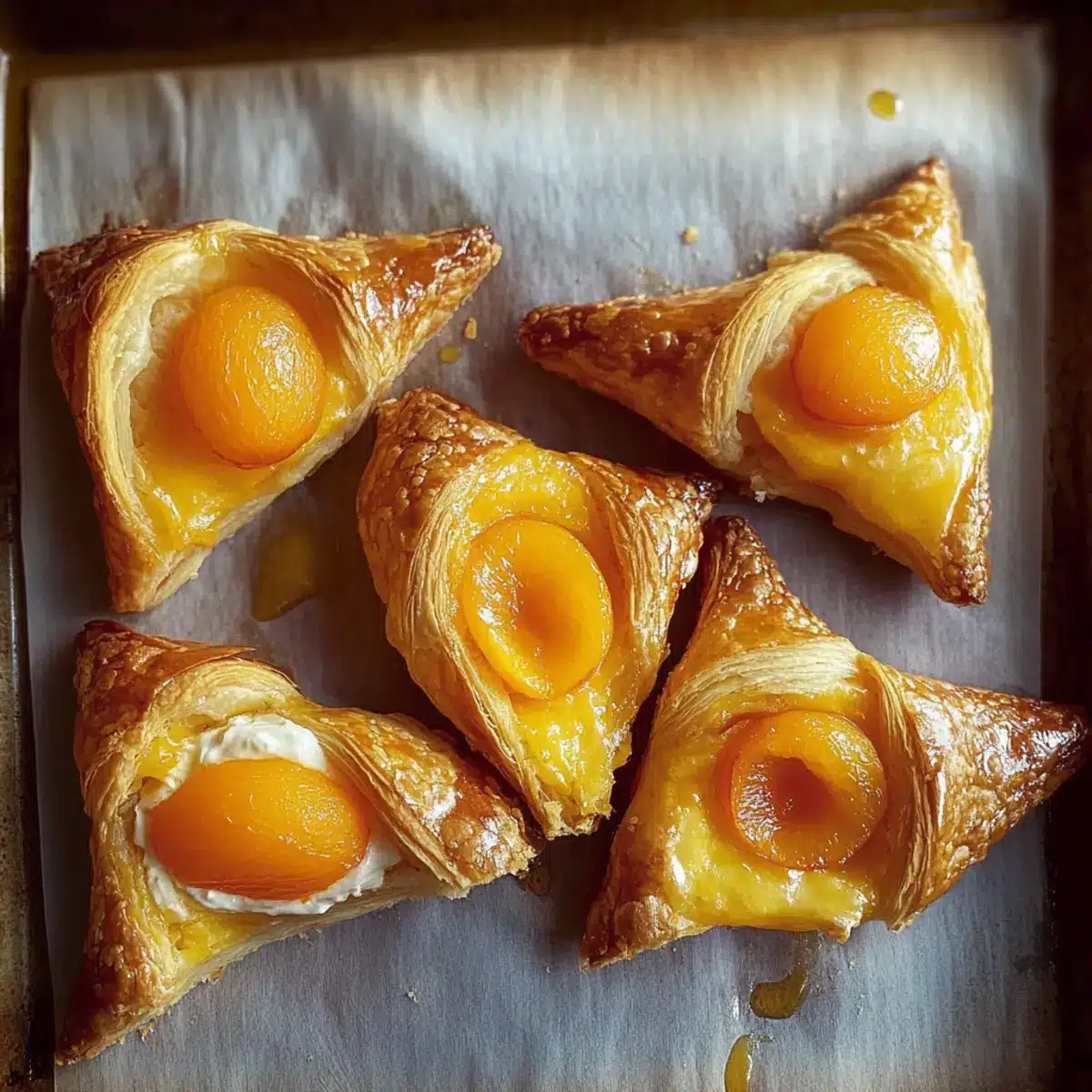 Apricot and Almond Puff Pastries