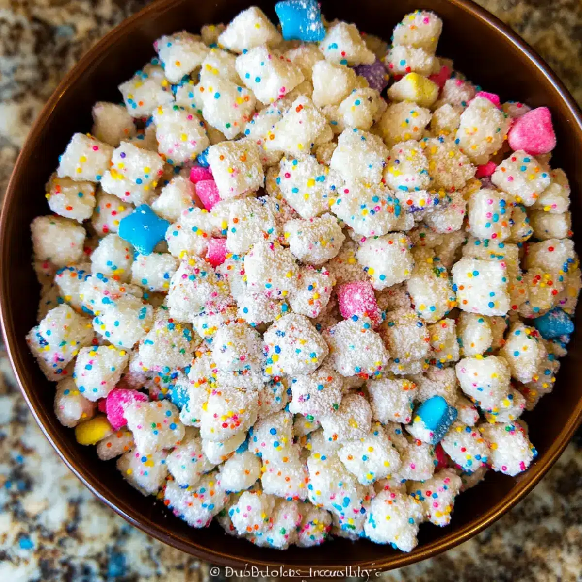 Cake Batter Puppy Chow