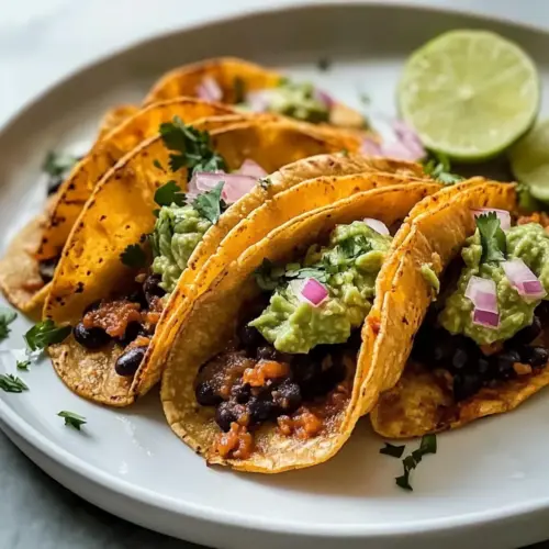 Sheet Pan Black Bean Tacos