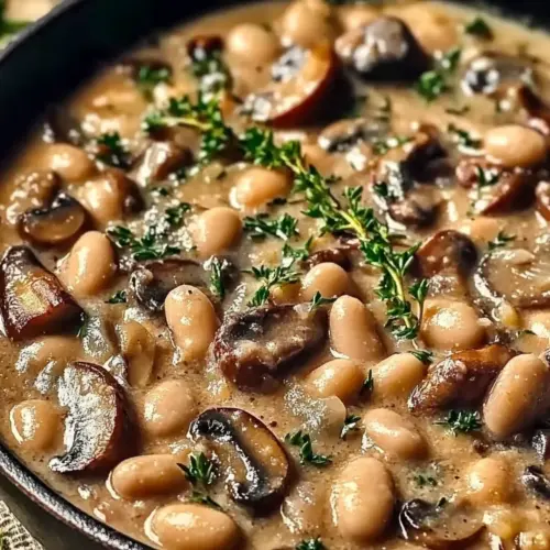 White Bean and Mushroom Skillet