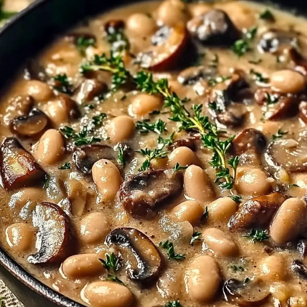 White Bean and Mushroom Skillet