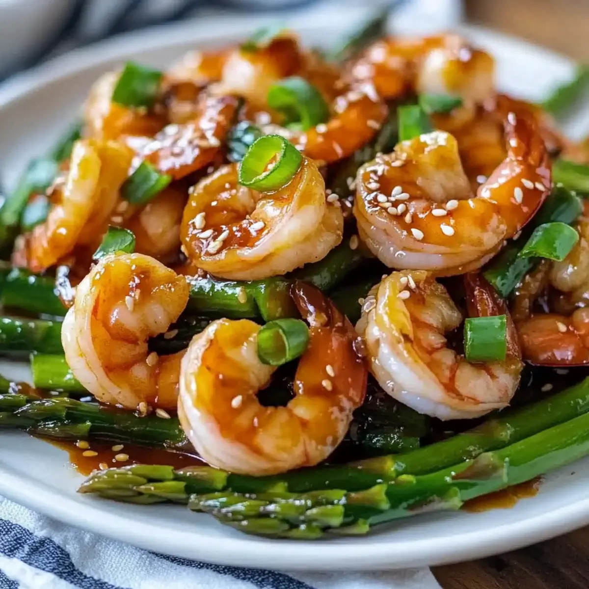 Sweet Chili Shrimp with Asparagus