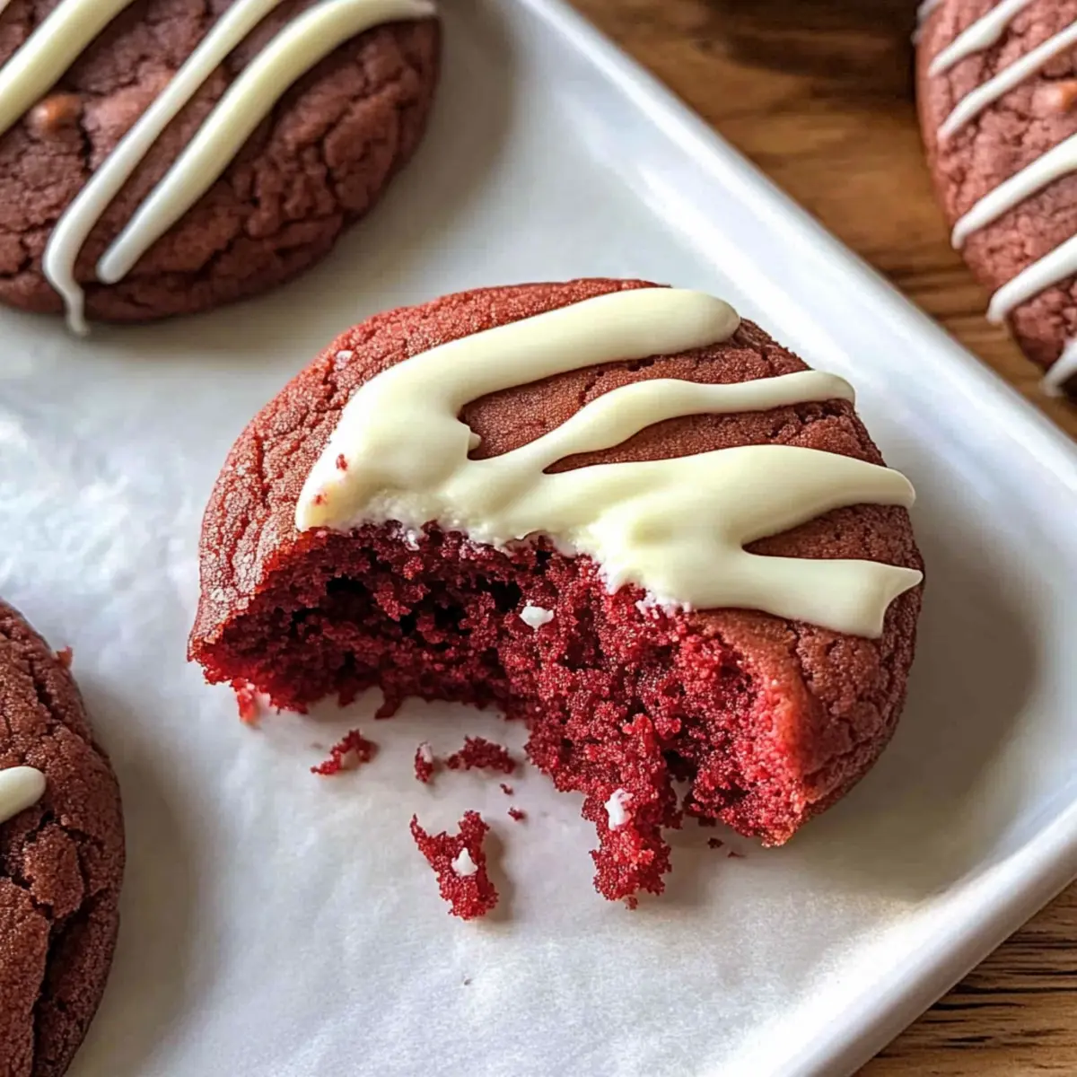 Sourdough Red Velvet Cookies
