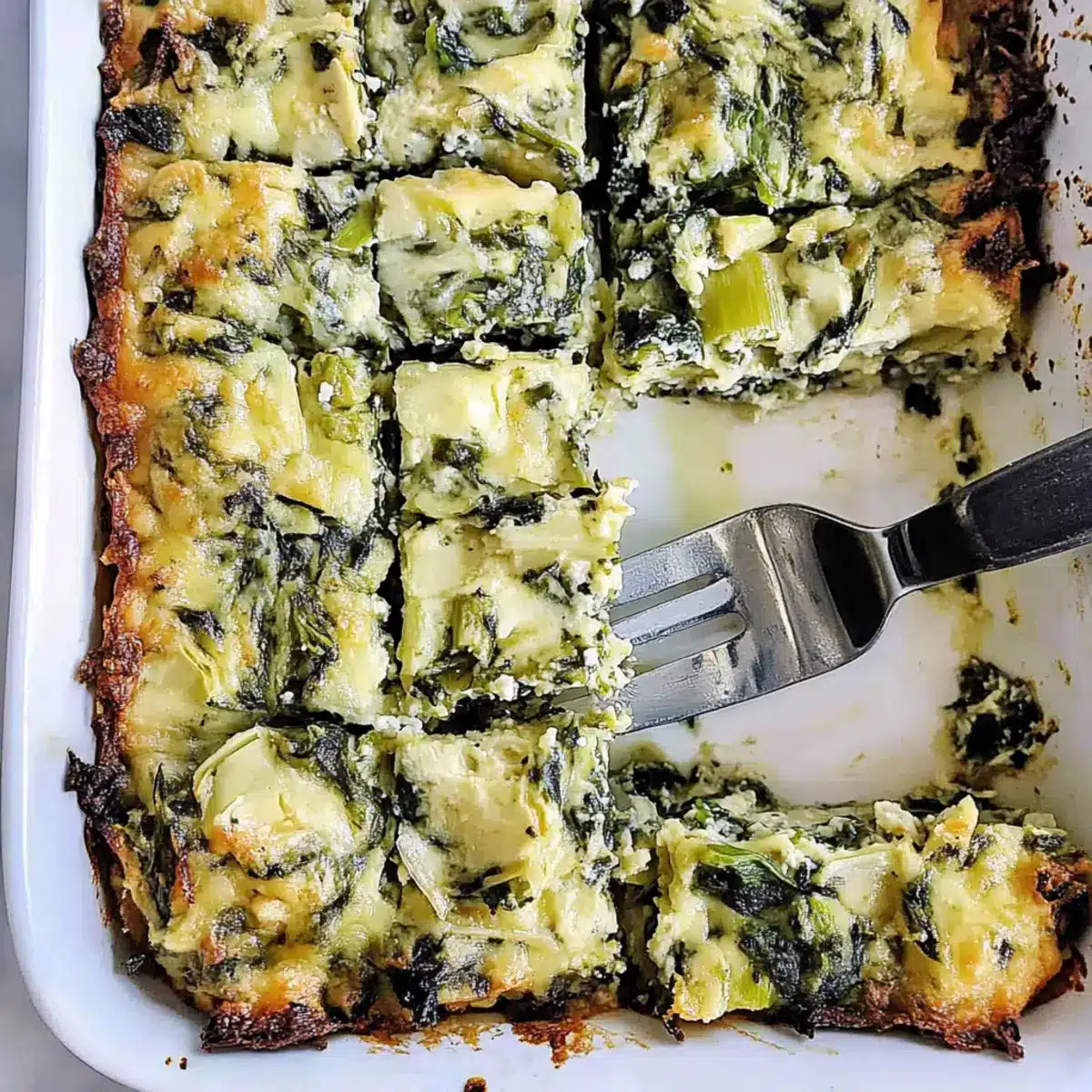Spinach Artichoke Squares