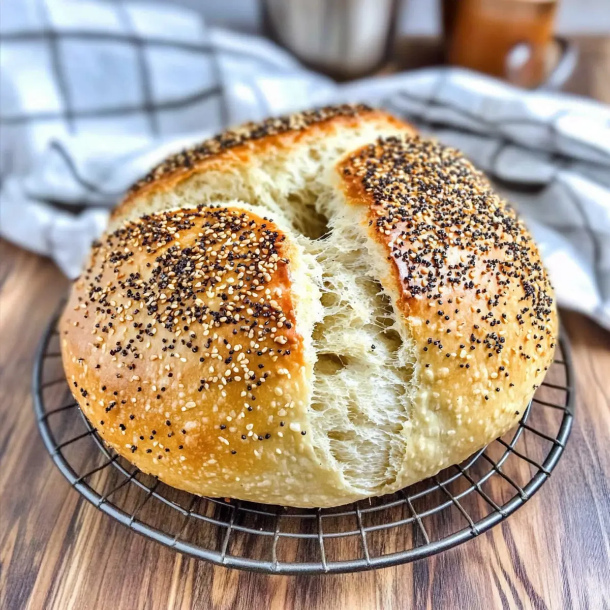 Everything Bagel No-Knead Bread