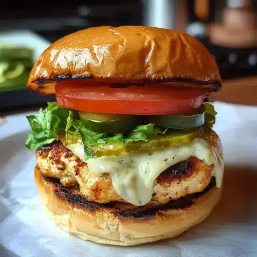 Jalapeño Pepper Jack Chicken Burger