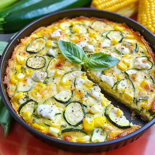 Corn and Zucchini Goat Cheese Quiche