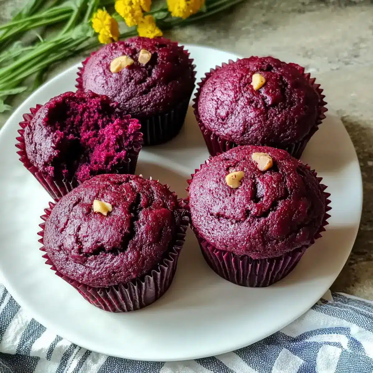 Healthy Beet Muffins