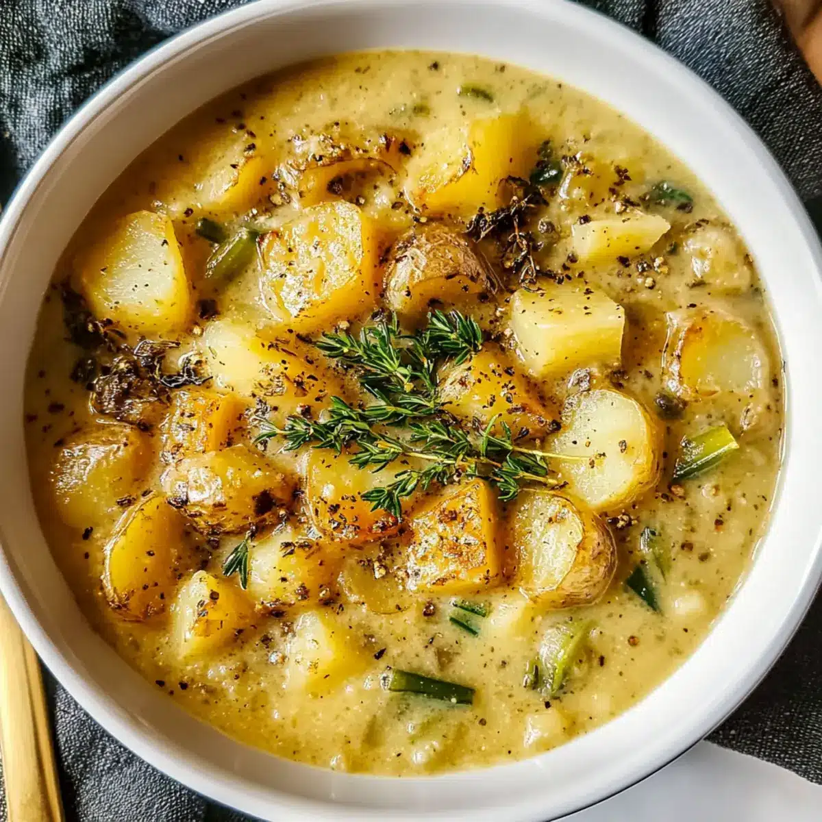 Roasted Celery and Potato Soup