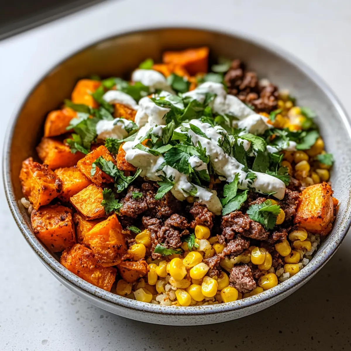 Street Corn & Beef Bowls
