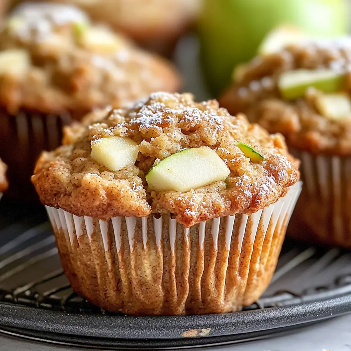 Apple Cinnamon Zucchini Muffins
