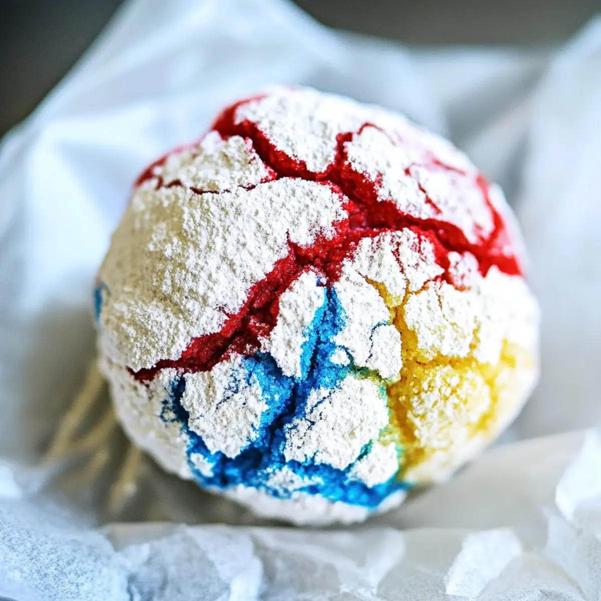 4th of July Crinkle Cookies