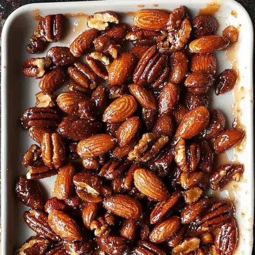 Gingerbread Glazed Roasted Nuts