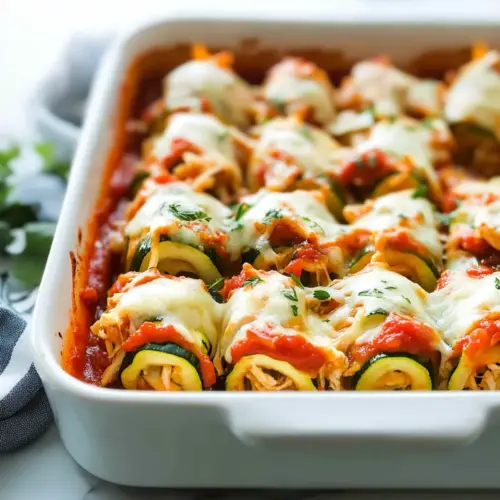 Chicken Zucchini Rolls