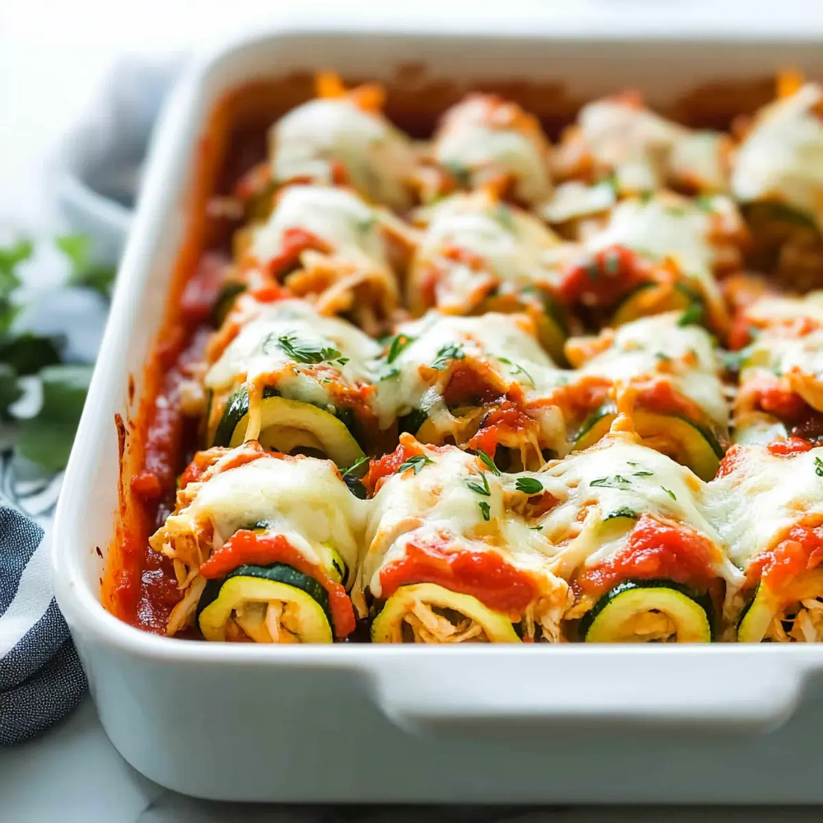 Chicken Zucchini Rolls