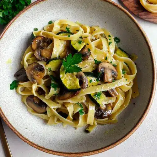 Zucchini Mushroom Pasta