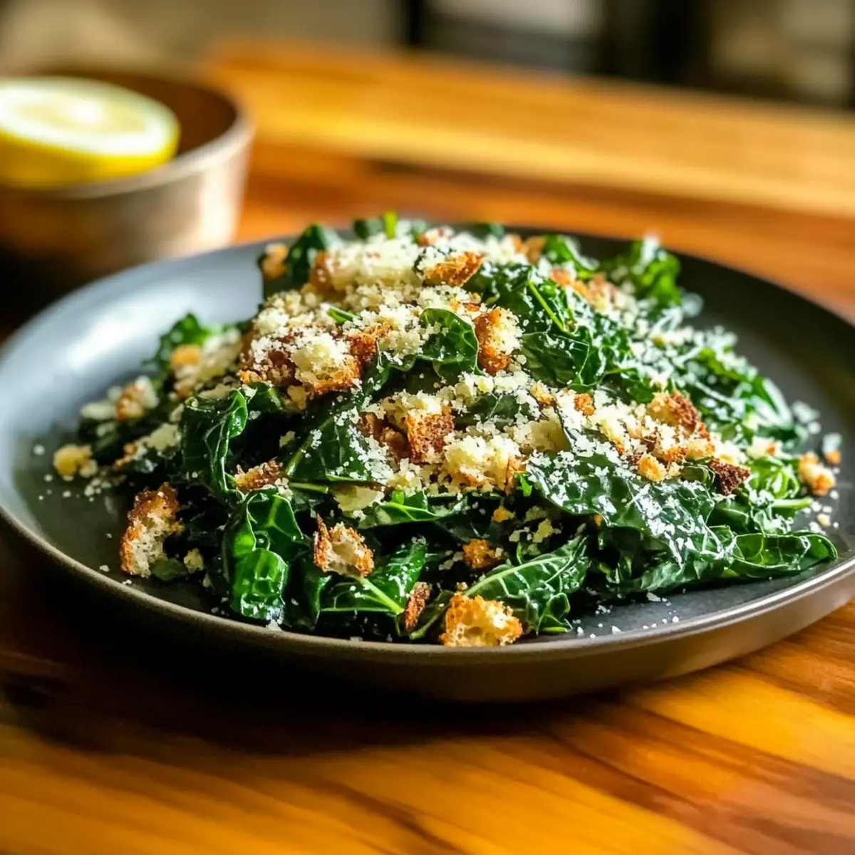 Lemon Parmesan Swiss Chard Salad