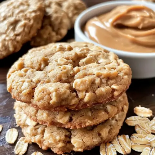 Malted Peanut Butter Oatmeal Cookies
