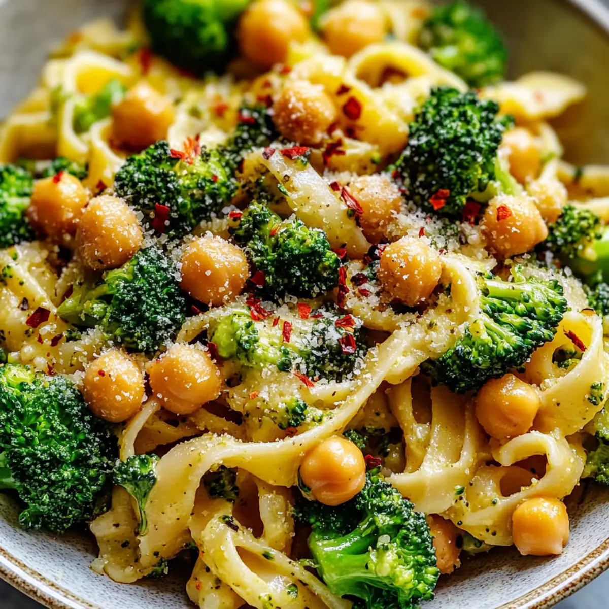 Broccoli Chickpea Pasta