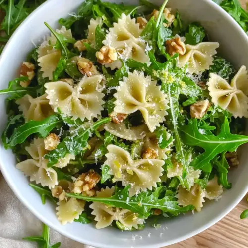Lemon Arugula Pasta Salad
