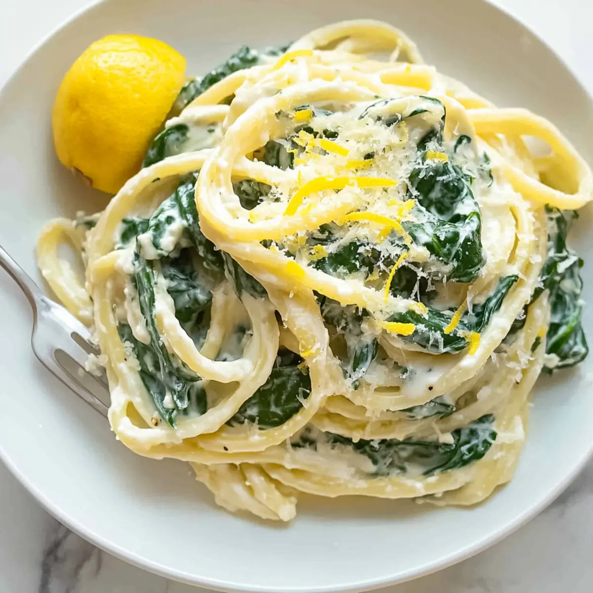 LEMON RICOTTA PASTA & SPINACH