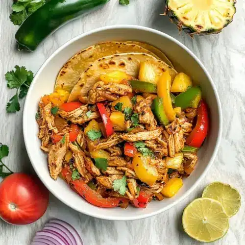 Slow Cooker Hawaiian Chicken Fajitas