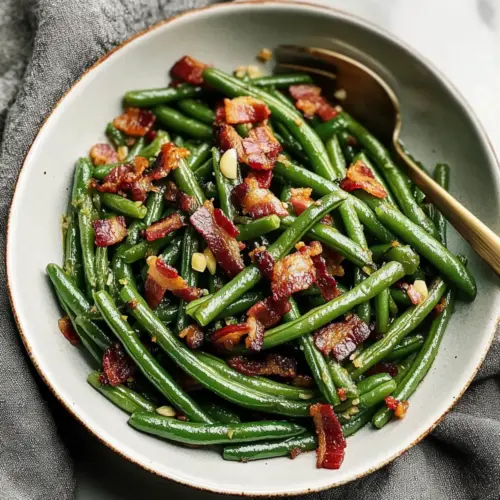 Green Beans with Bacon and Garlic