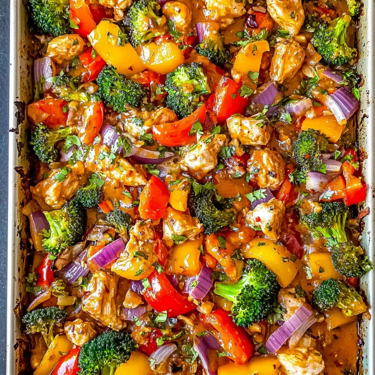 Sheet Pan Thai Chicken Dinner