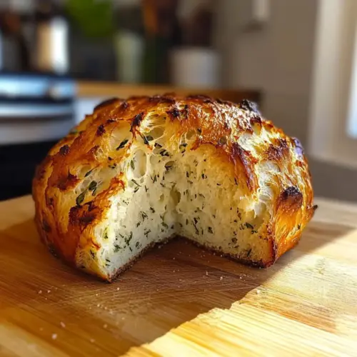 Garlic Herb Dutch Oven Bread