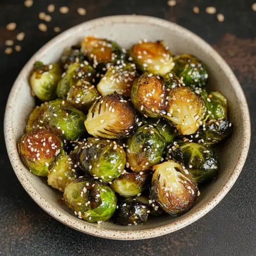 Miso Glazed Brussel Sprouts