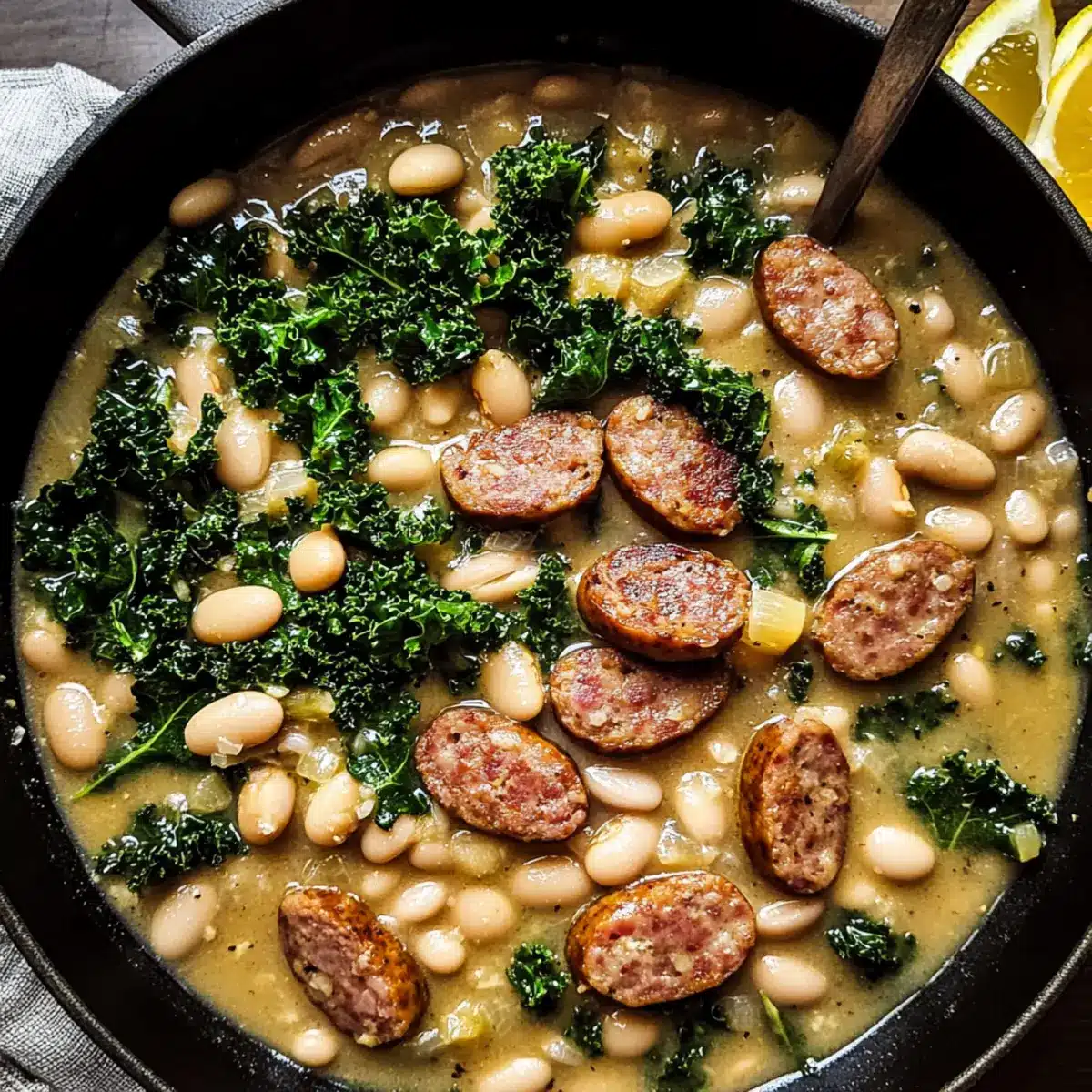 White Bean Sausage Skillet