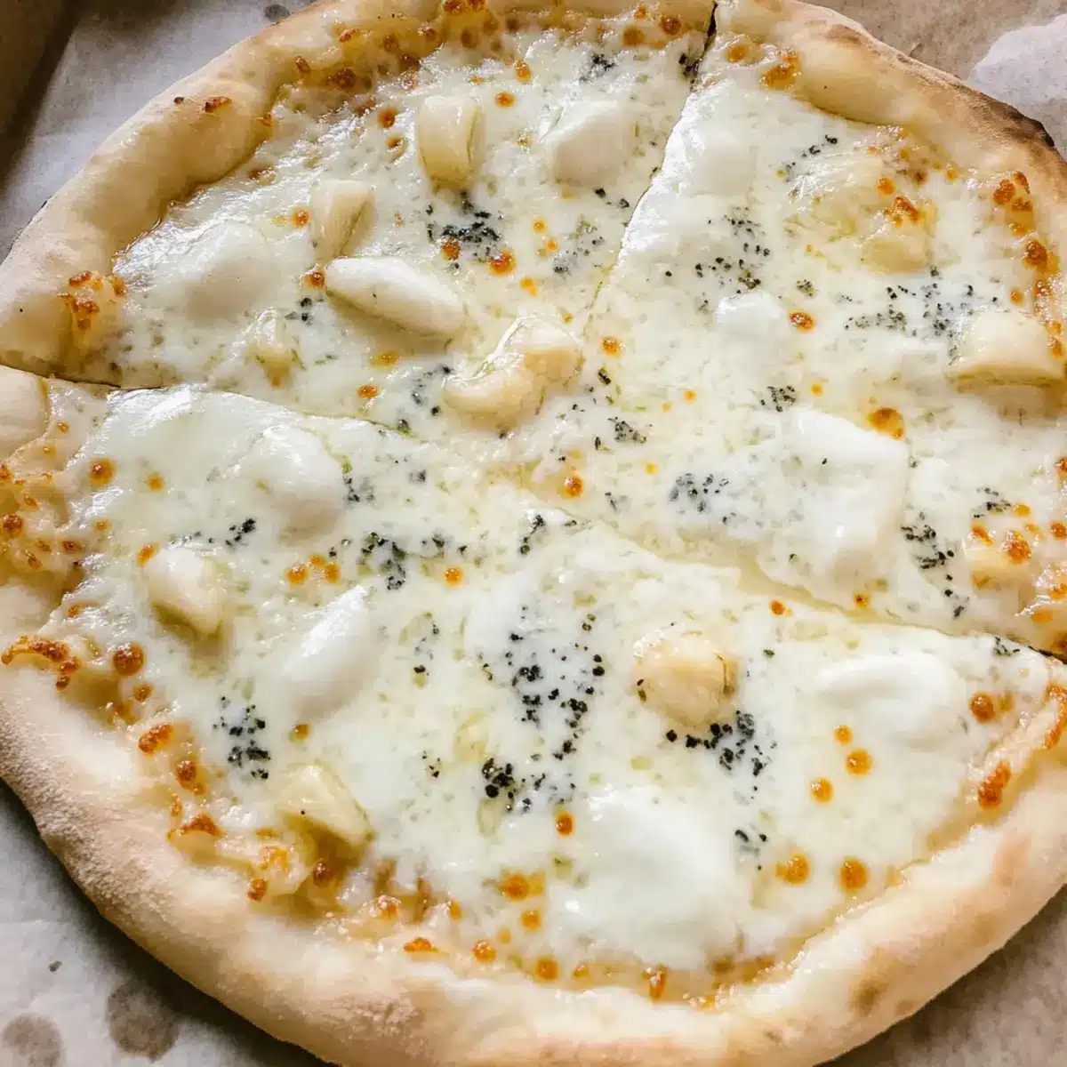 Creamy Garlic White Pizza Sauce